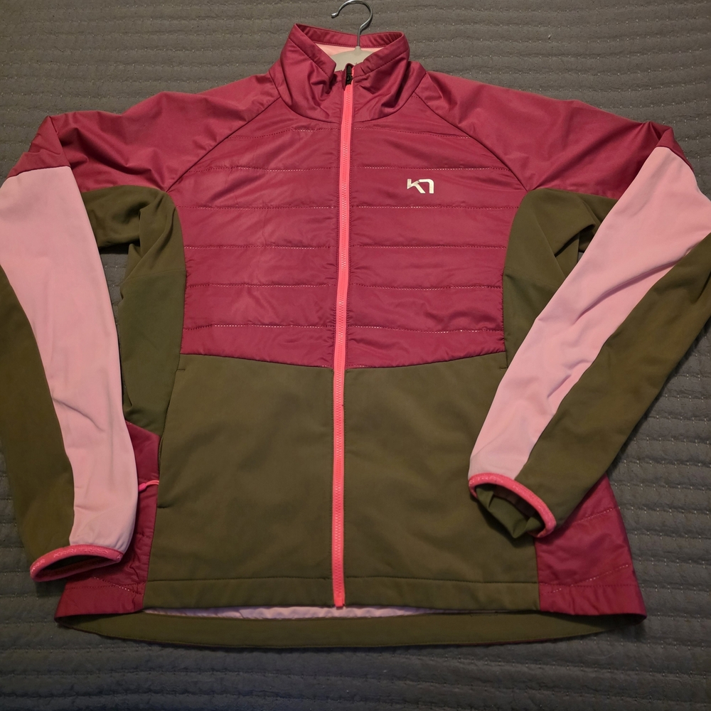 Kari Traa Women's Pink & Olive Softshell Ski Jacket